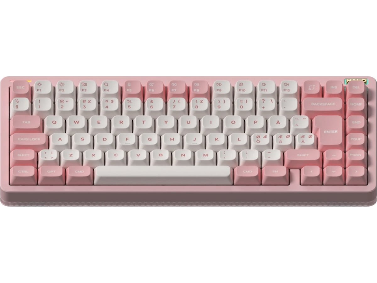 NuPhy Halo75 V2 trådløst gaming tastatur (Sakura fizz/raspberry) Gamingkeyboard