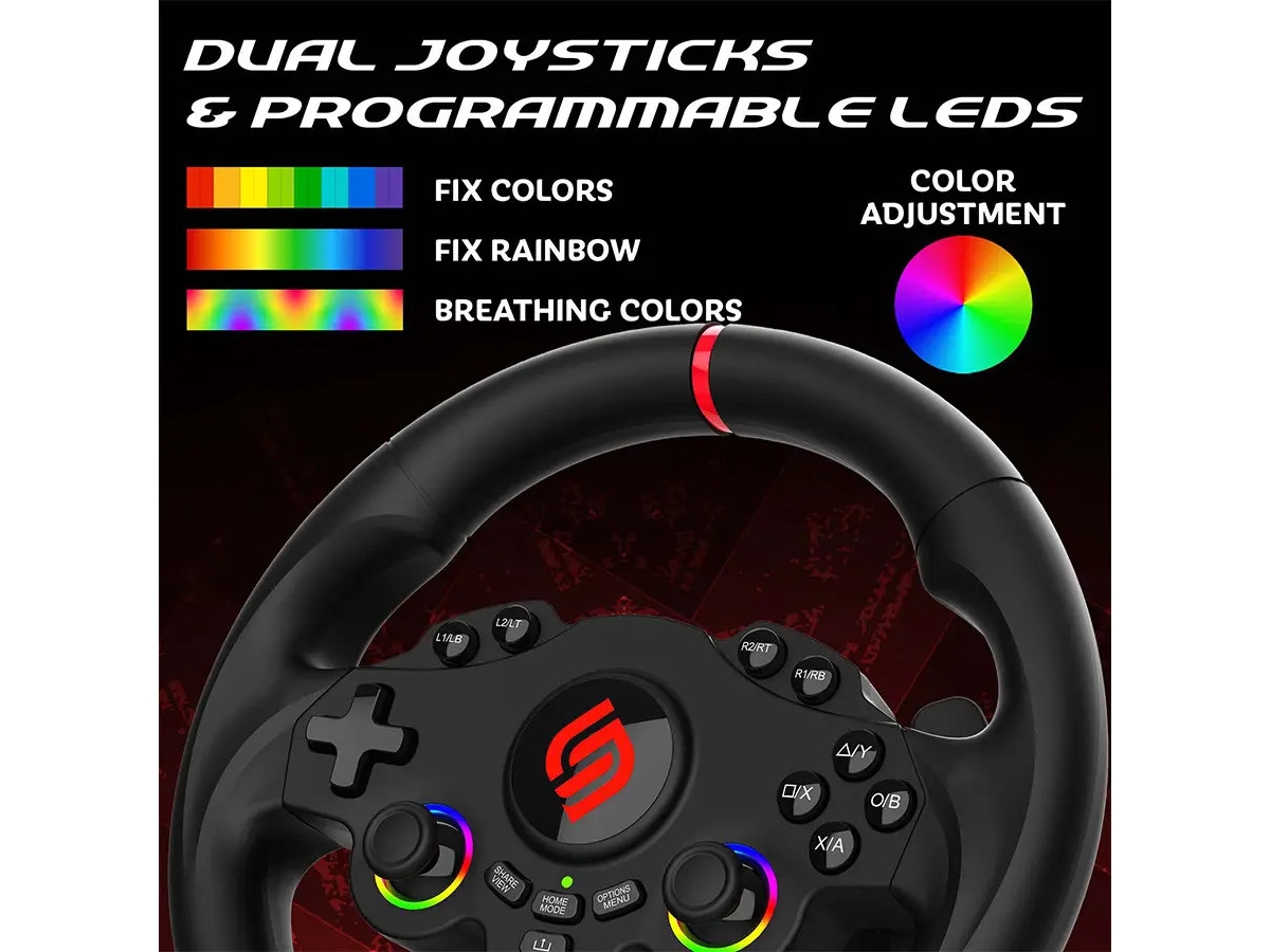 Subsonic 220 RS Multi Racingrat med Pedaler Rat og pedaler