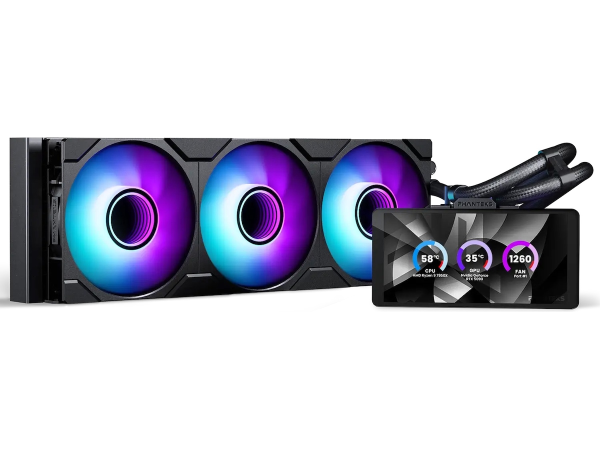 Phanteks Glacier One 36025 LCD Køler (sort) CPU - Vandkøling