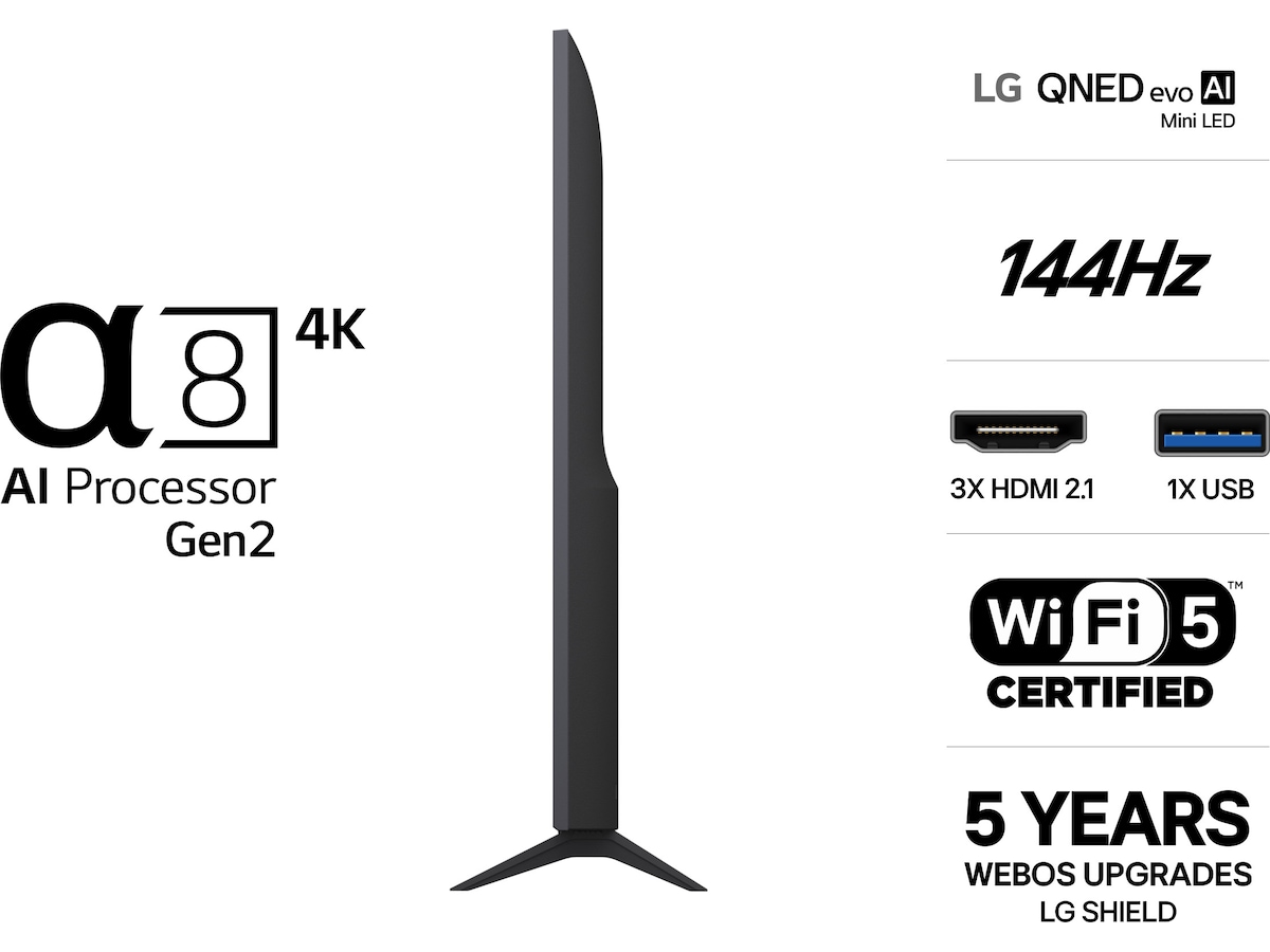 LG 75'' QNED 82B6A MiniLED 4K TV (2026) 70 - 79 tommer TV