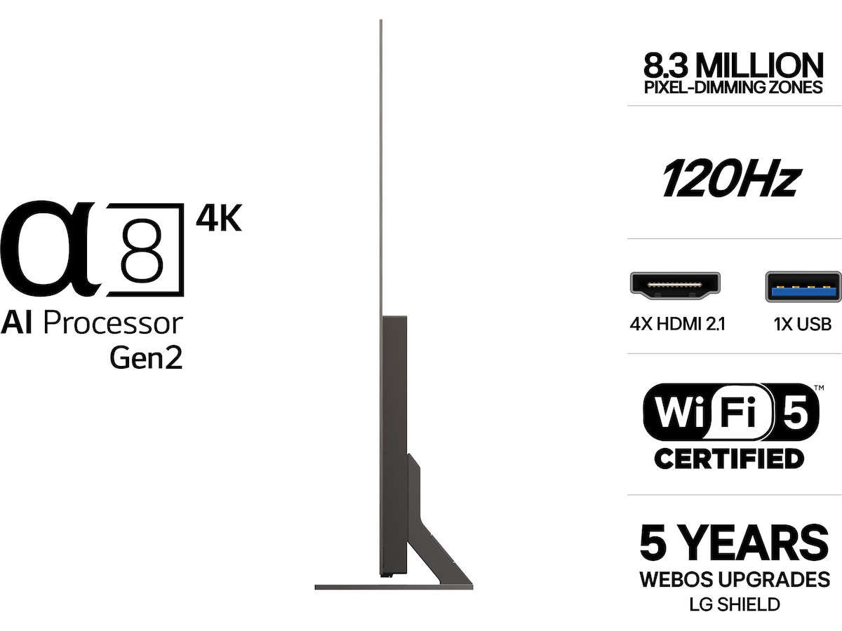LG 83'' B6E 4K OLED smart TV (2026) Over 80 tommer TV