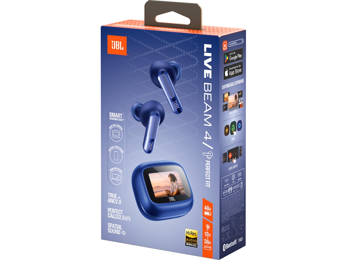 JBL Live Beam 4 Trådløse ørepropper (blå) In-ear høretelefoner