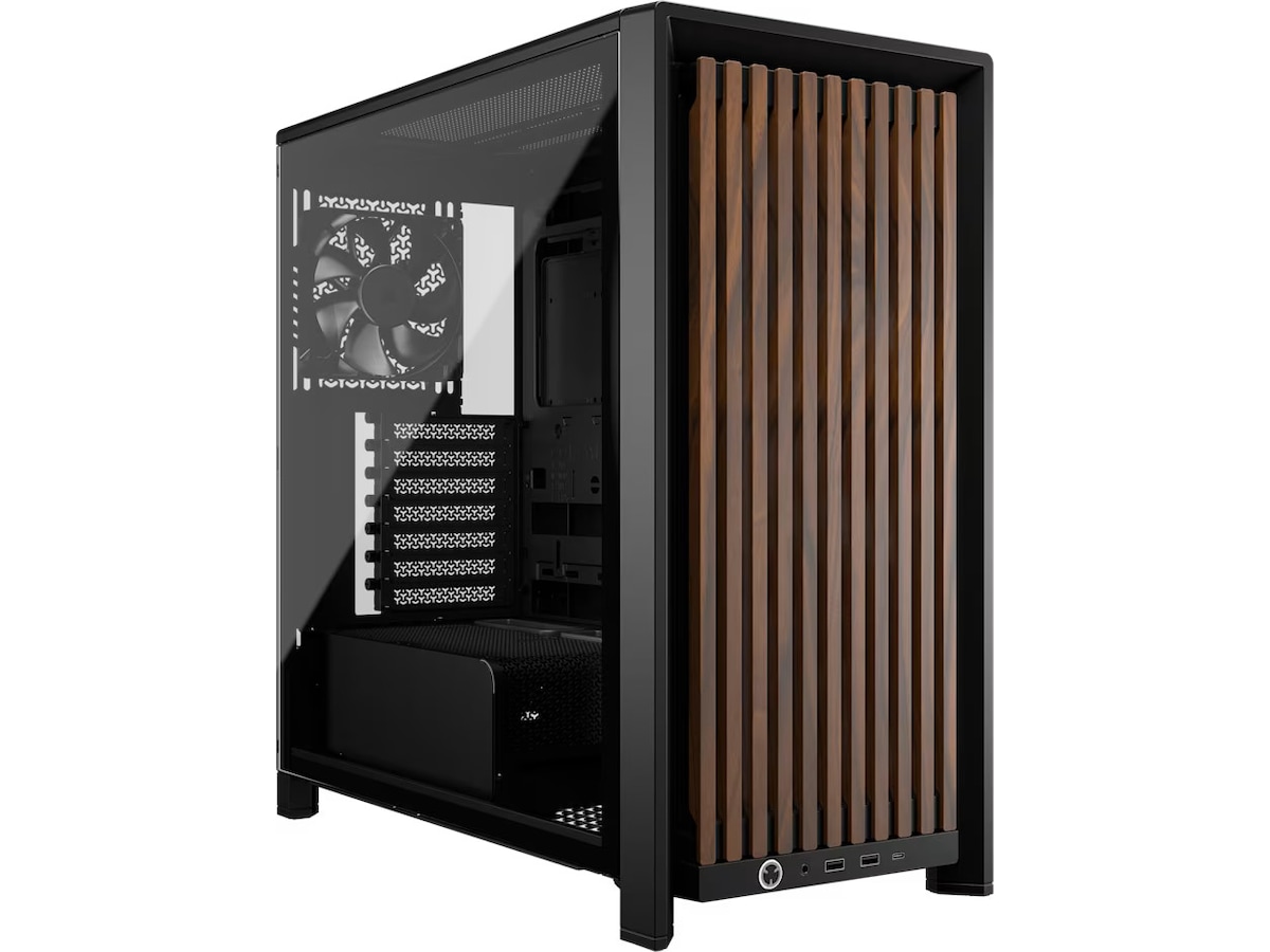 Corsair FRAME 4000D RS Wood Mid Tower (sort) Midi Tower