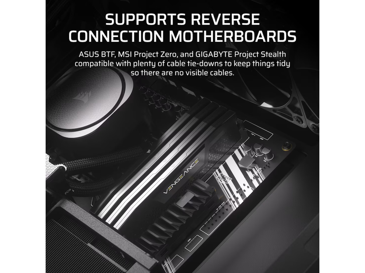 Corsair FRAME 4000D RS Wood Mid Tower (sort) Midi Tower