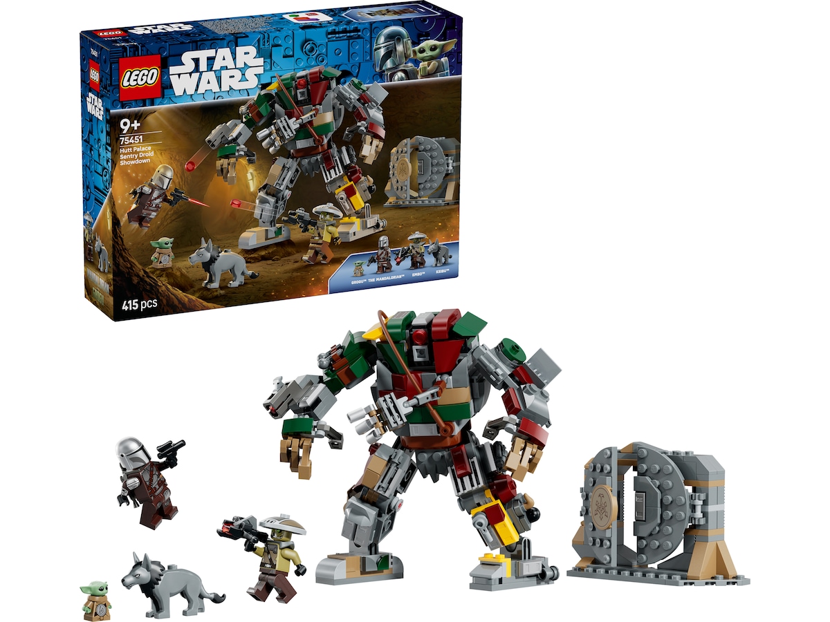 LEGO Star Wars Mandalorianeren og Grogu mod Huttpalassets Vagtdroide 75451 LEGO
