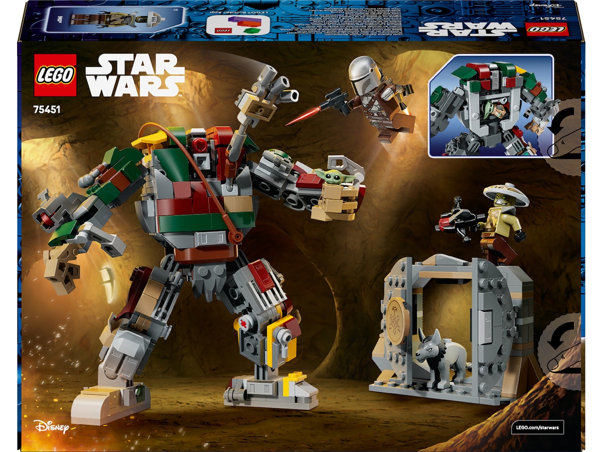 LEGO Star Wars Mandalorianeren og Grogu mod Huttpalassets Vagtdroide 75451 LEGO