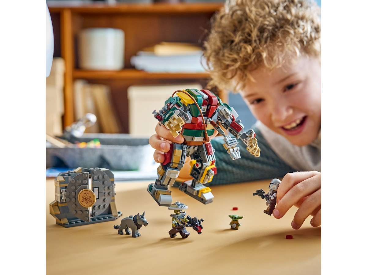 LEGO Star Wars Mandalorianeren og Grogu mod Huttpalassets Vagtdroide 75451 LEGO