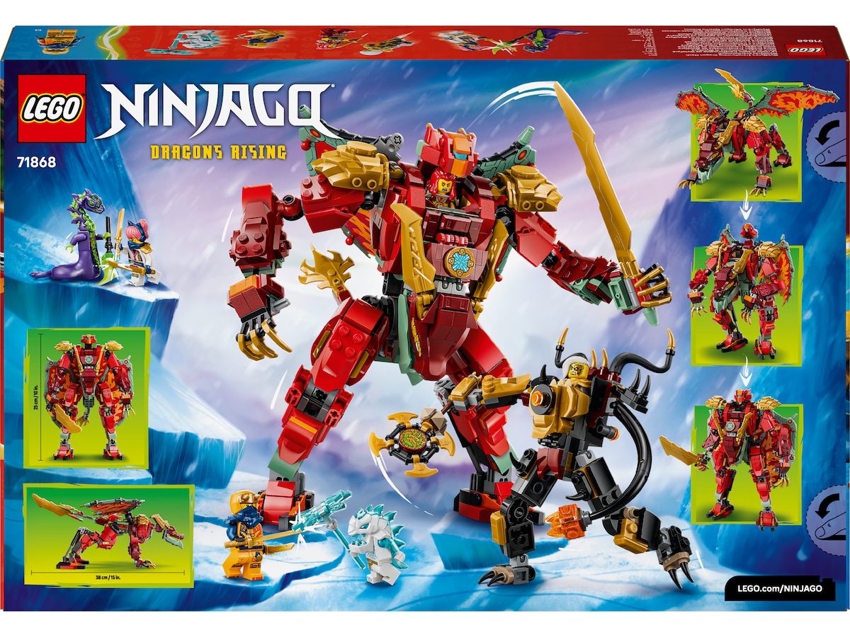 LEGO Wyldfyres forvandlingsdragerobot 71868 LEGO
