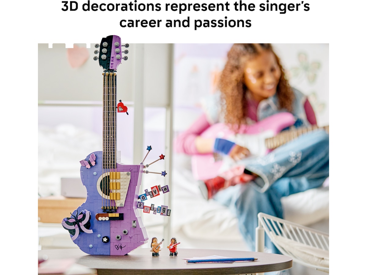 LEGO Editions Music Olivia Rodrigos tofarvede guitar 43031 LEGO