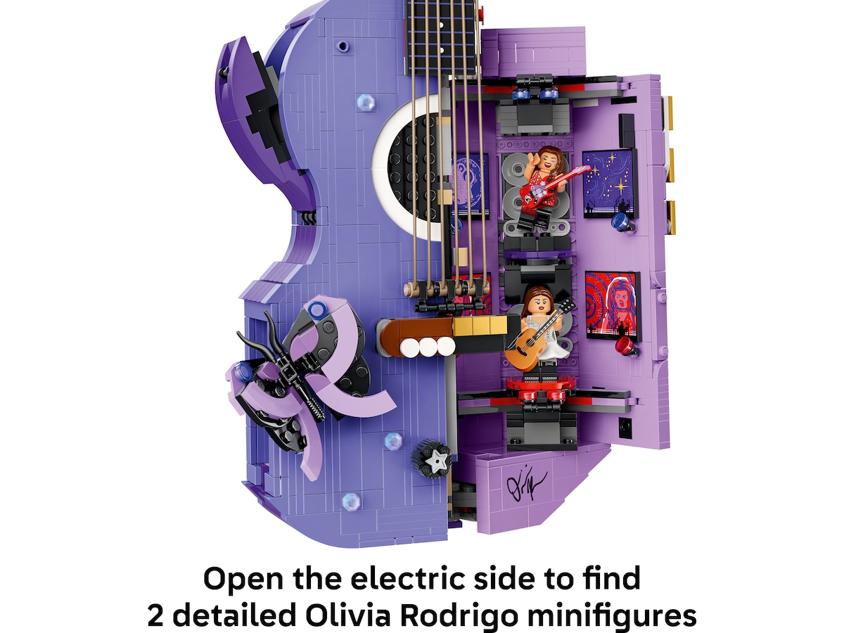 LEGO Editions Music Olivia Rodrigos tofarvede guitar 43031 LEGO