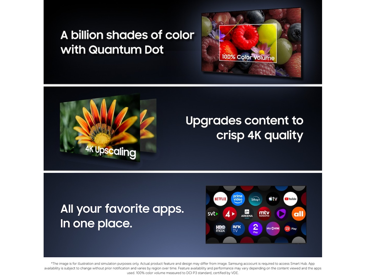 Samsung 75" QN72H Neo QLED 4K Mini LED Smart TV (2026) 70 - 79 tommer TV