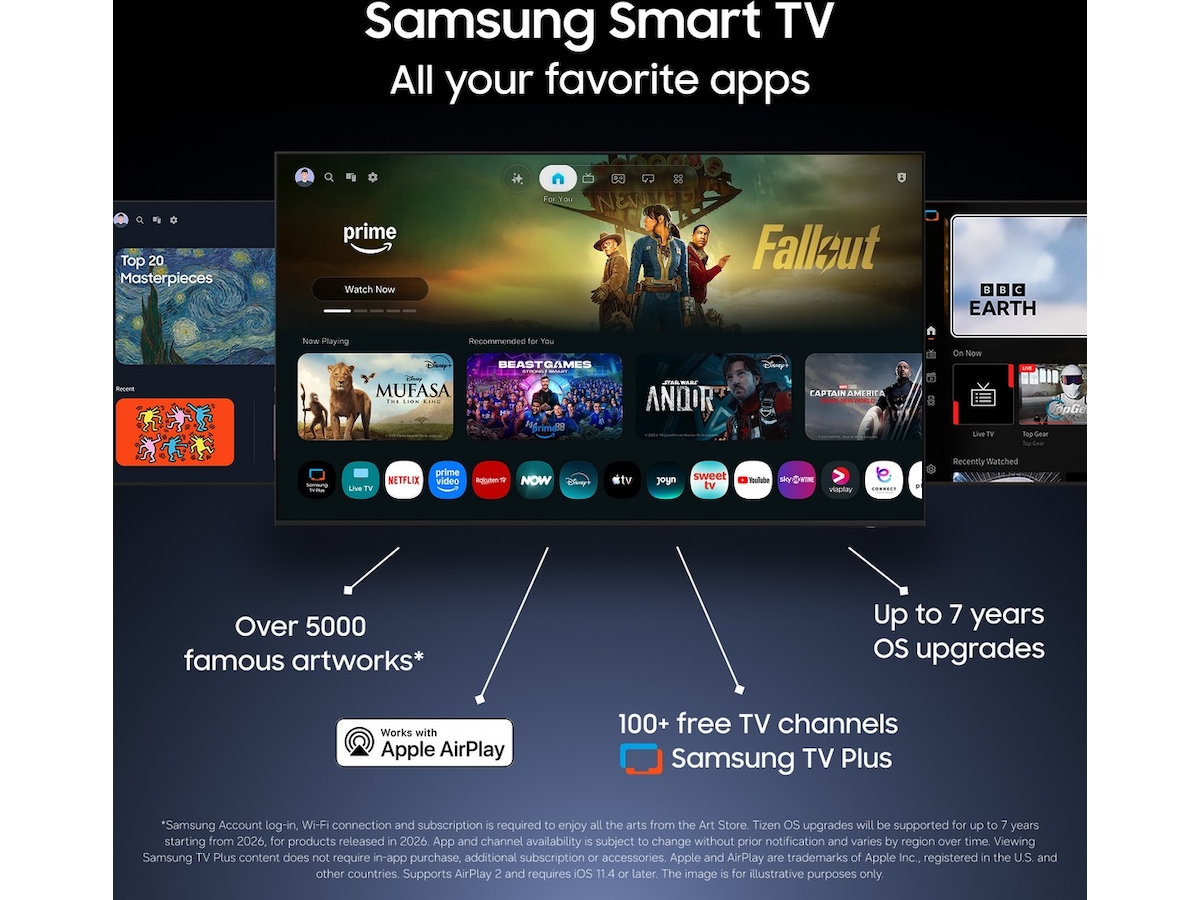 Samsung 75" QN72H Neo QLED 4K Mini LED Smart TV (2026) 70 - 79 tommer TV