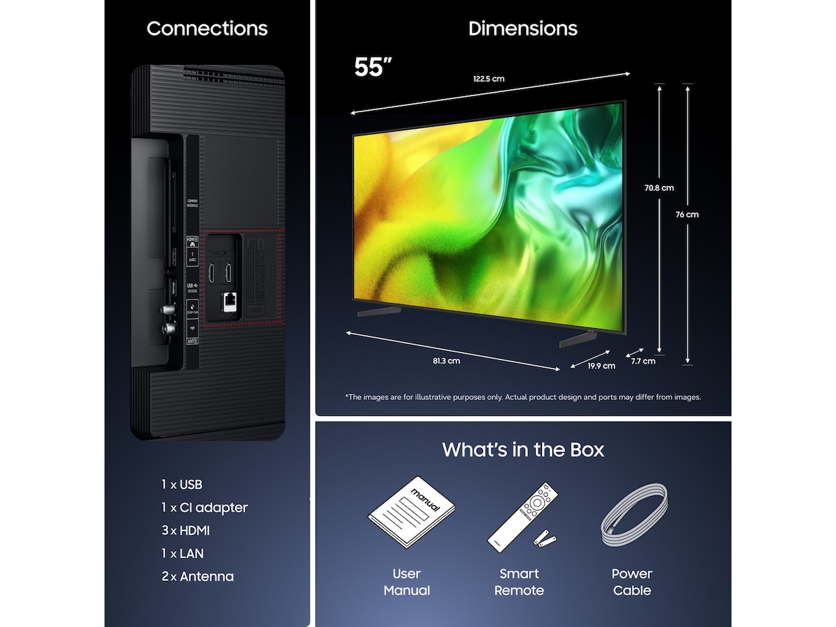 Samsung 55" M80H Mini LED 4K Smart TV (2026) 50 - 59 tommer TV