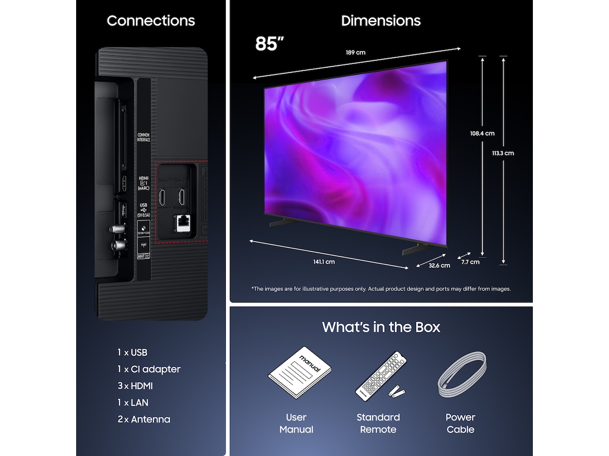 Samsung Crystal UHD 4K Smart TV U7005H 70 - 79 tommer TV