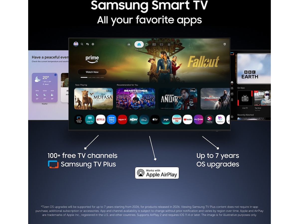 Samsung 75" M72H Mini LED 4K Smart TV (2026) 70 - 79 tommer TV