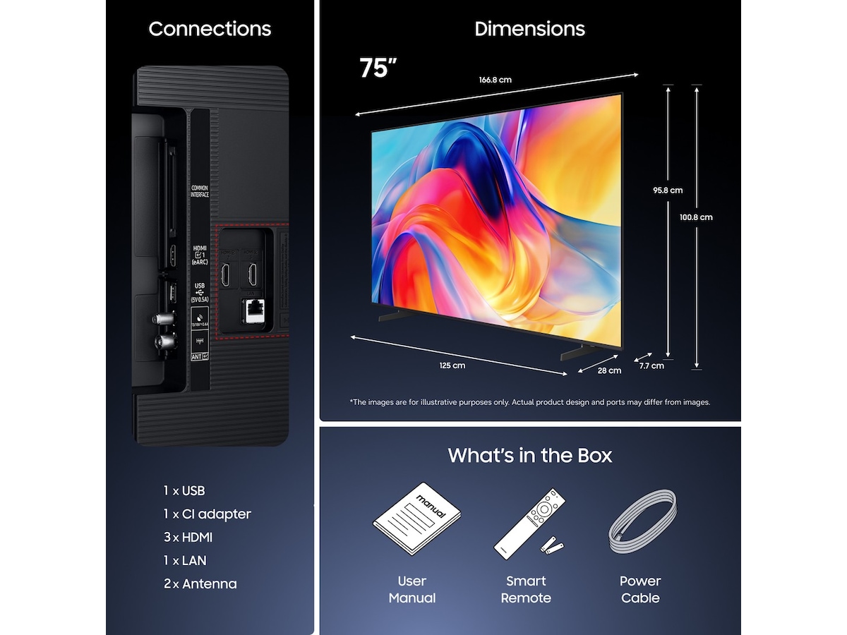 Samsung 75" M72H Mini LED 4K Smart TV (2026) 70 - 79 tommer TV