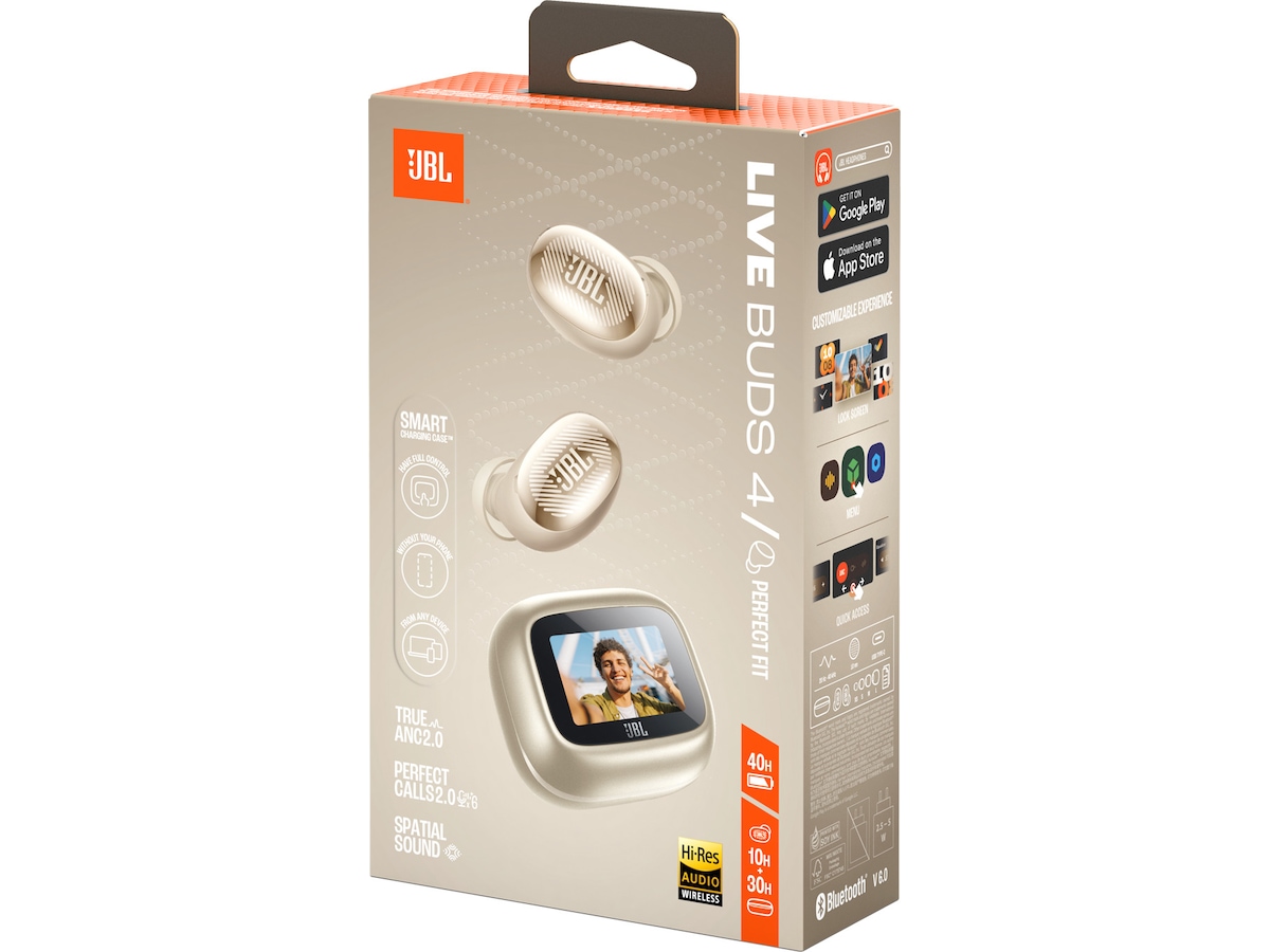 JBL LIVE BUDS 4 trådløse ørepropper (champagne) In-ear høretelefoner
