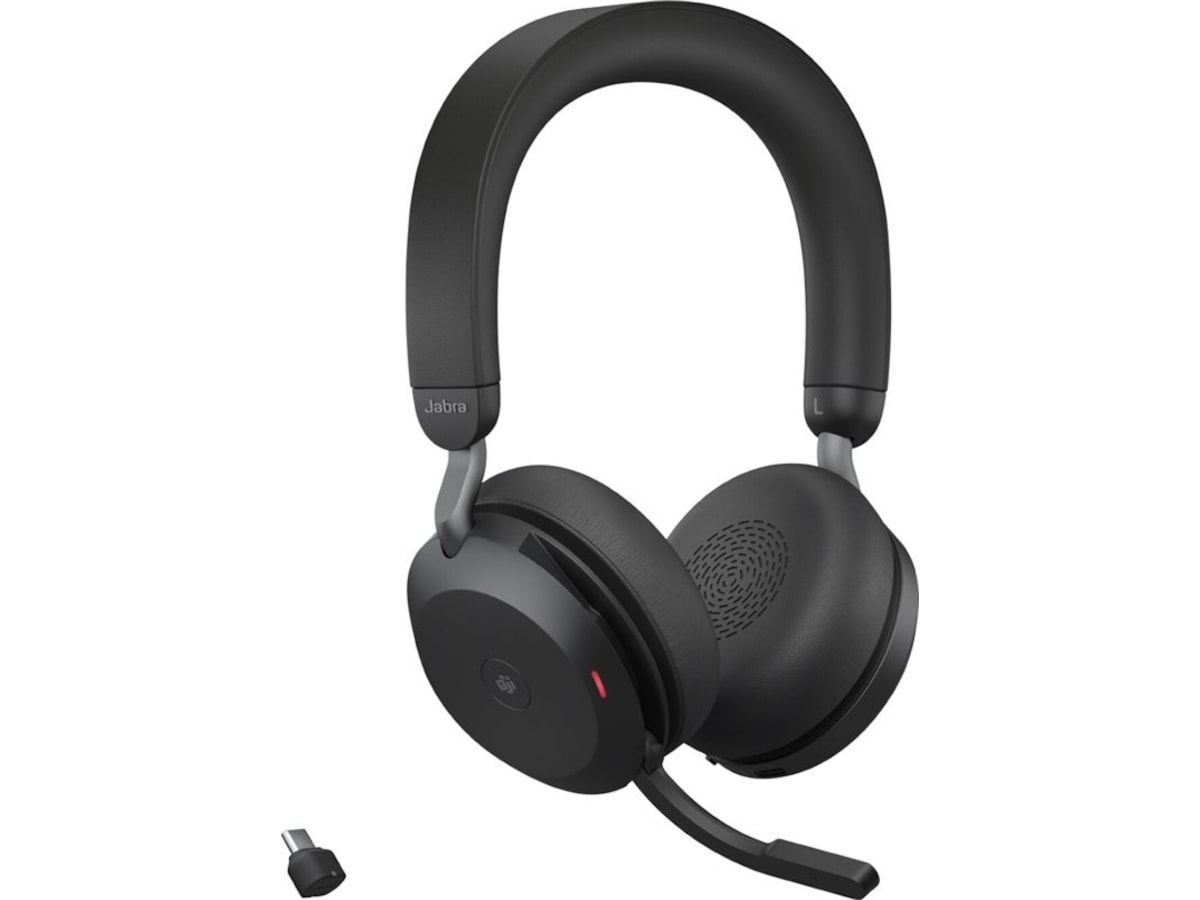 Jabra Evolve2 75, Link380c MS Stereo Stand (sort) Headset