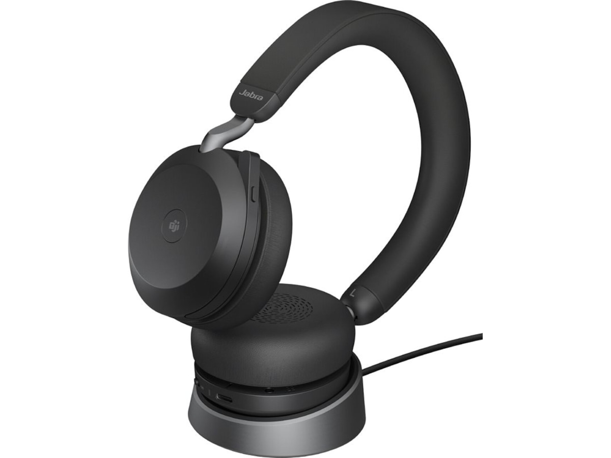 Jabra Evolve2 75, Link380c MS Stereo Stand (sort) Headset