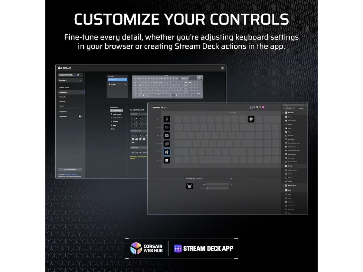 Corsair Vanguard Air 99 Trådløst Gamingtastatur (hvid) Gamingkeyboard