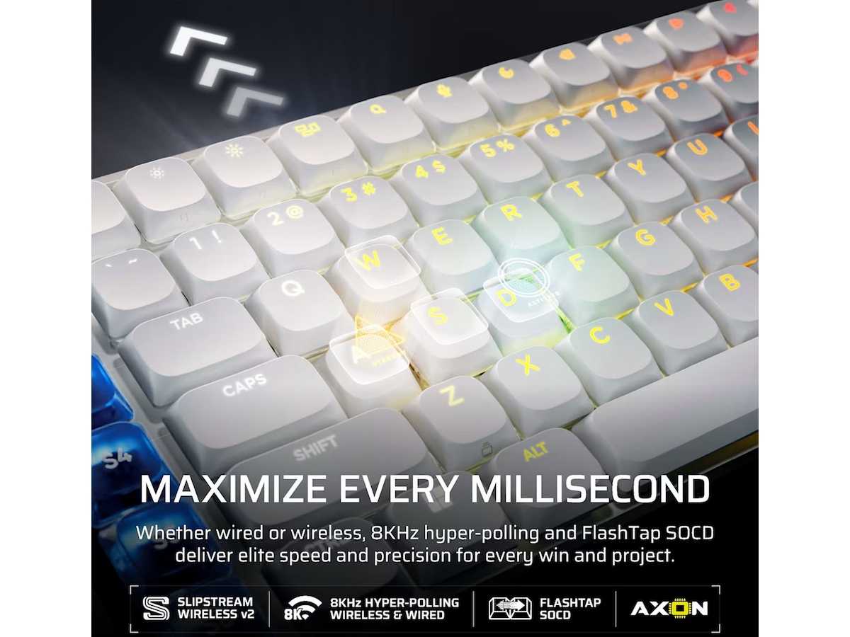 Corsair Vanguard Air 99 Trådløst Gamingtastatur (hvid) Gamingkeyboard