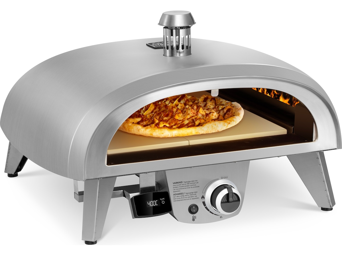 Gas pizzaovn 8kW 45cm rustfrit stål Pizzaovne