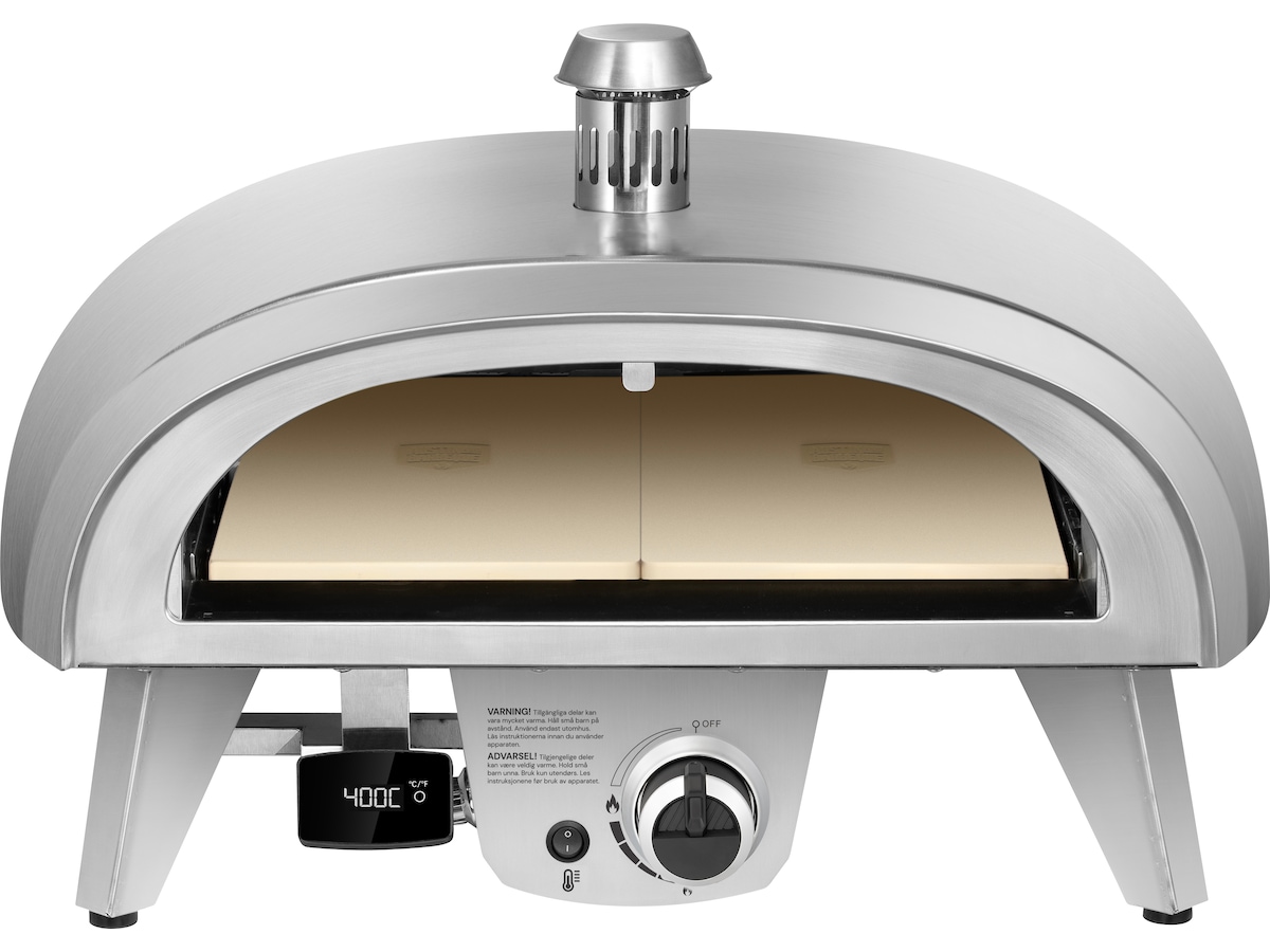 Gas pizzaovn 8kW 45cm rustfrit stål Pizzaovne