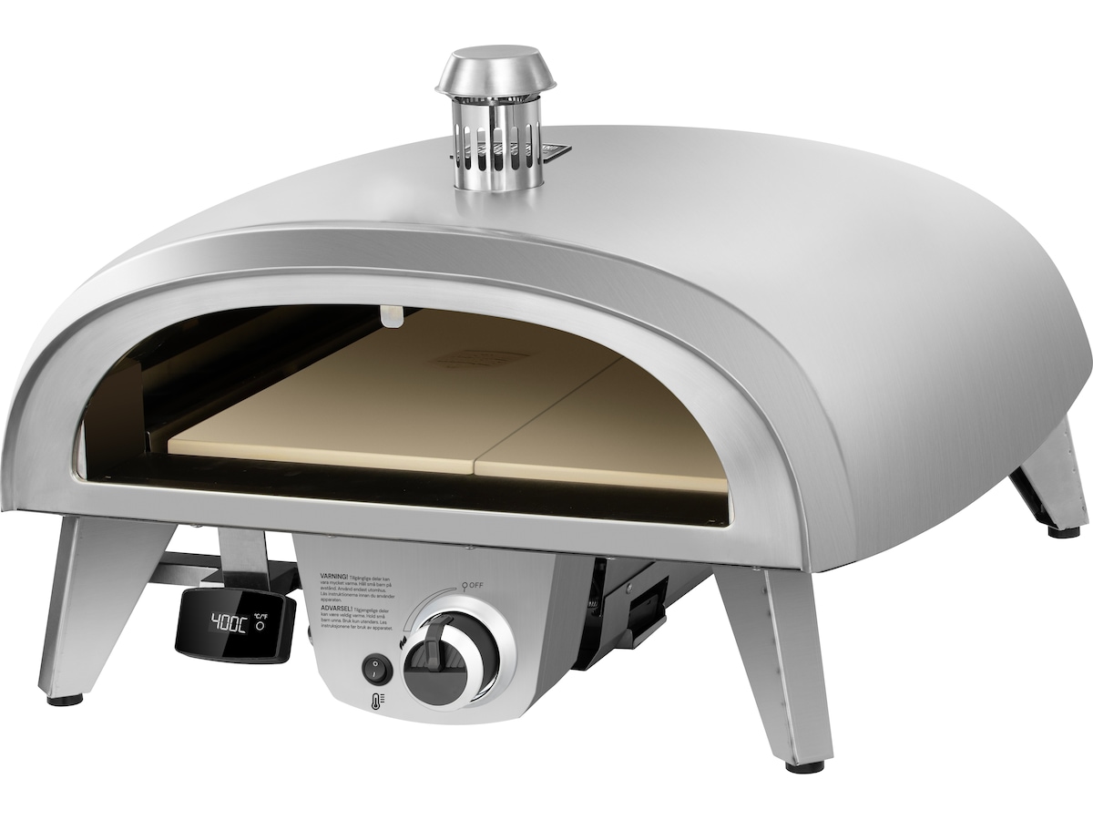 Gas pizzaovn 8kW 45cm rustfrit stål Pizzaovne