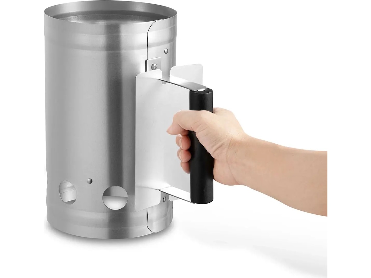 AABQ Charcoal Starter Galvaniseret kultænder Grillværktøj og tilbehør kit