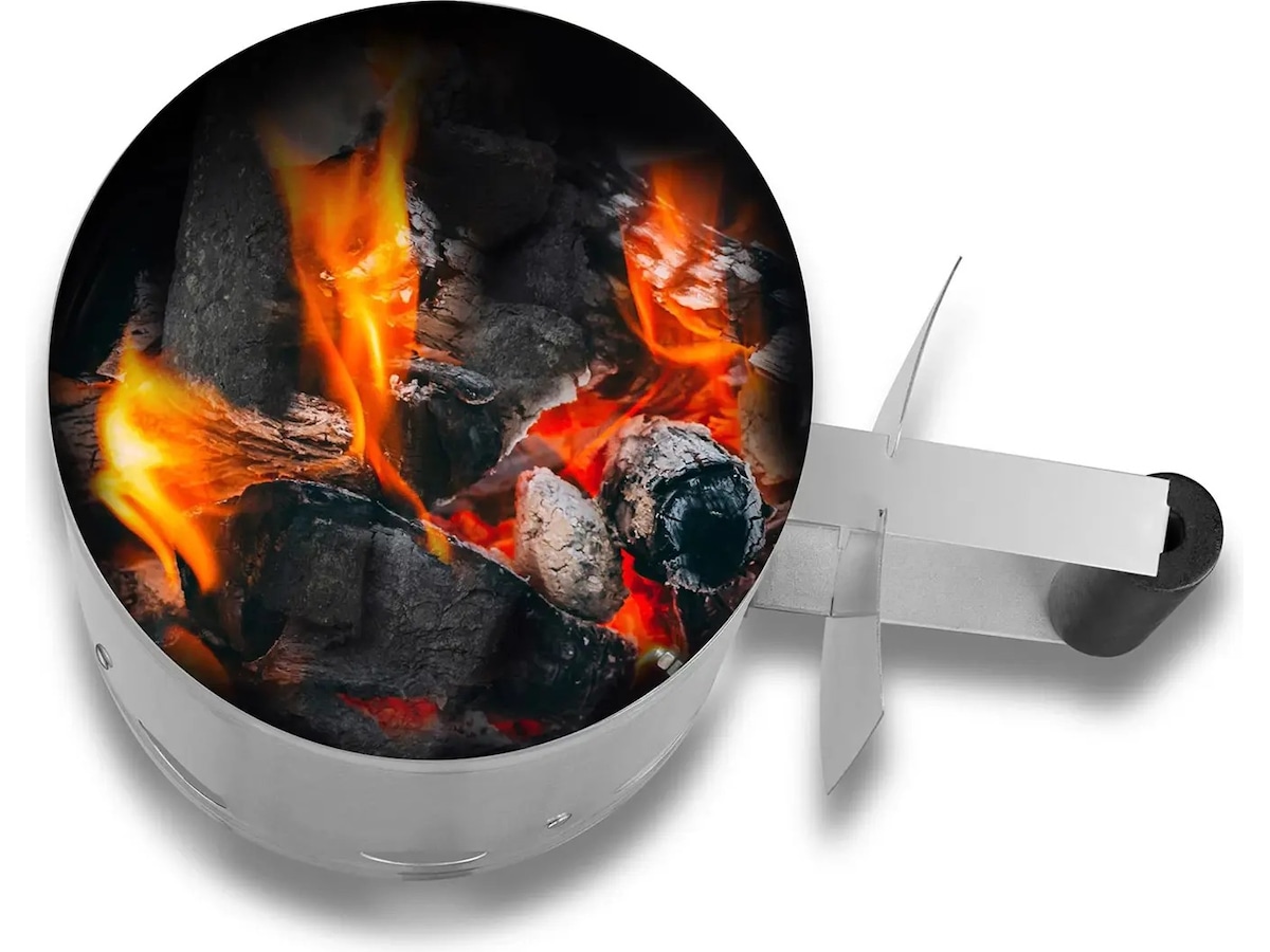 AABQ Charcoal Starter Galvaniseret kultænder Grillværktøj og tilbehør kit