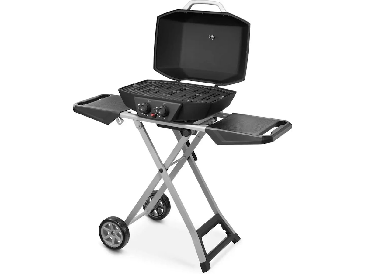 Bærbar gasgrill med dobbeltbrænder 4,5 kW Udendørsgrill