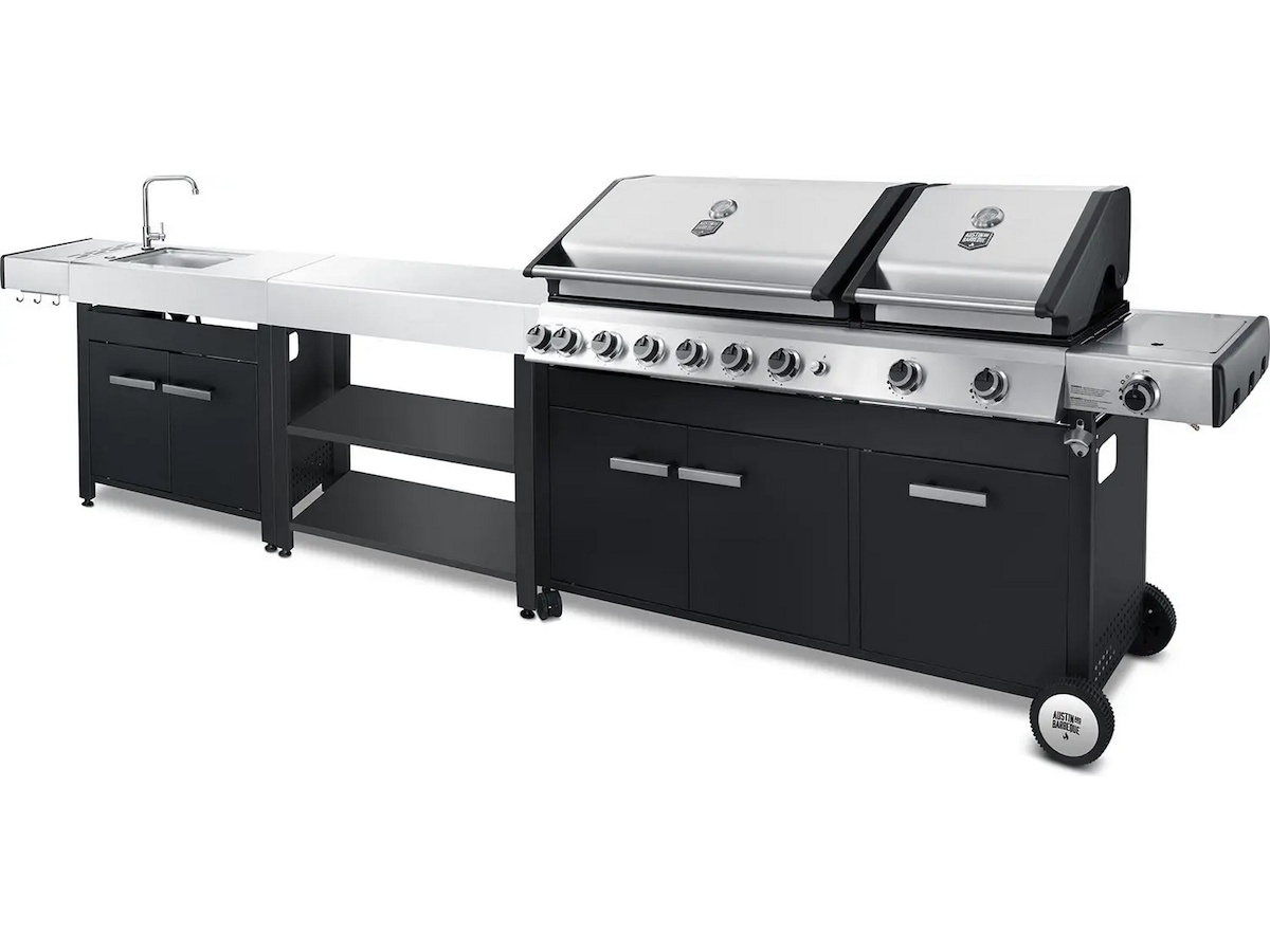Austin and Barbeque Gasgrill 8+2 brændere Udendørsgrill