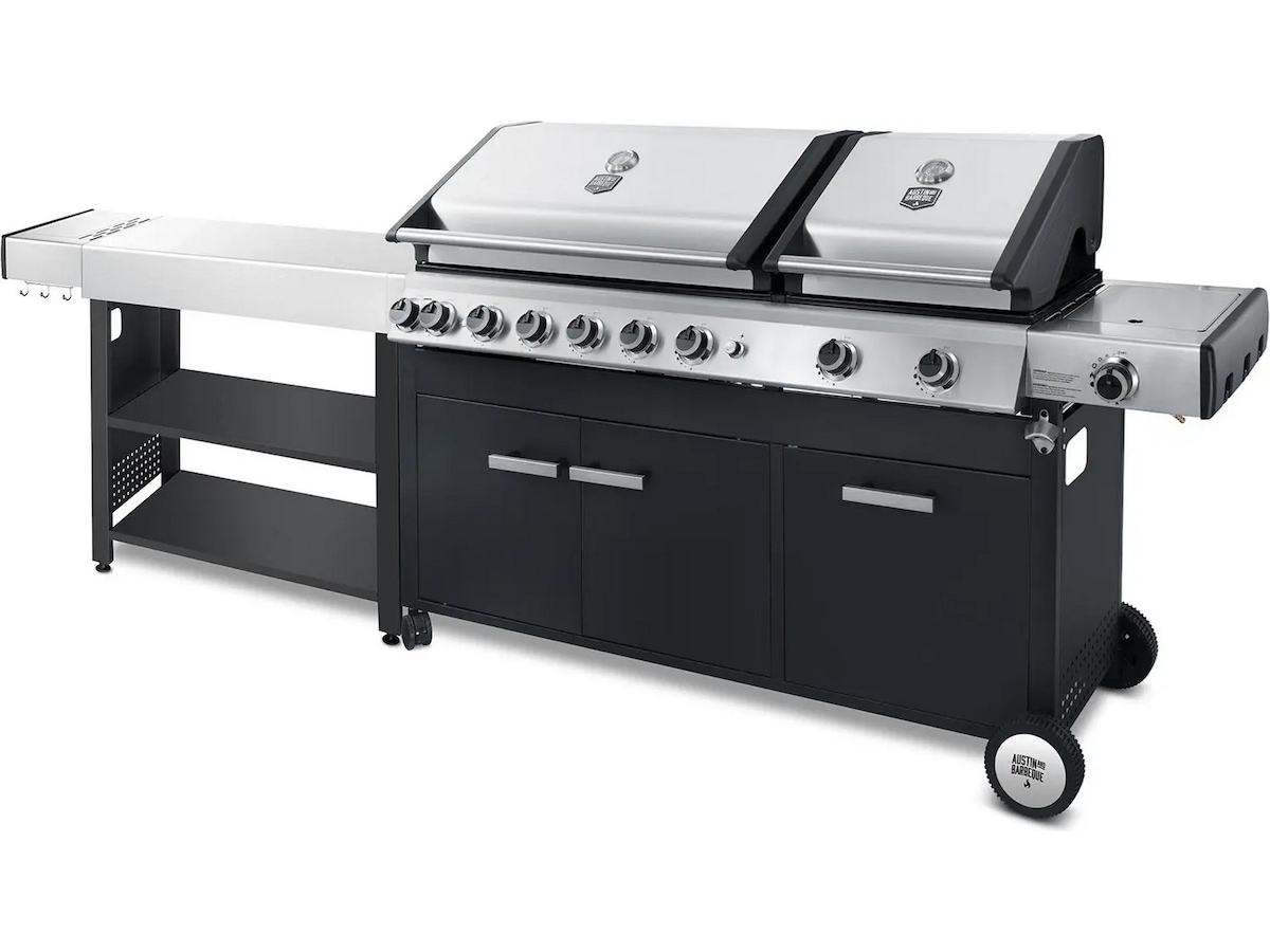Austin and Barbeque Gasgrill 8+2 brændere Udendørsgrill
