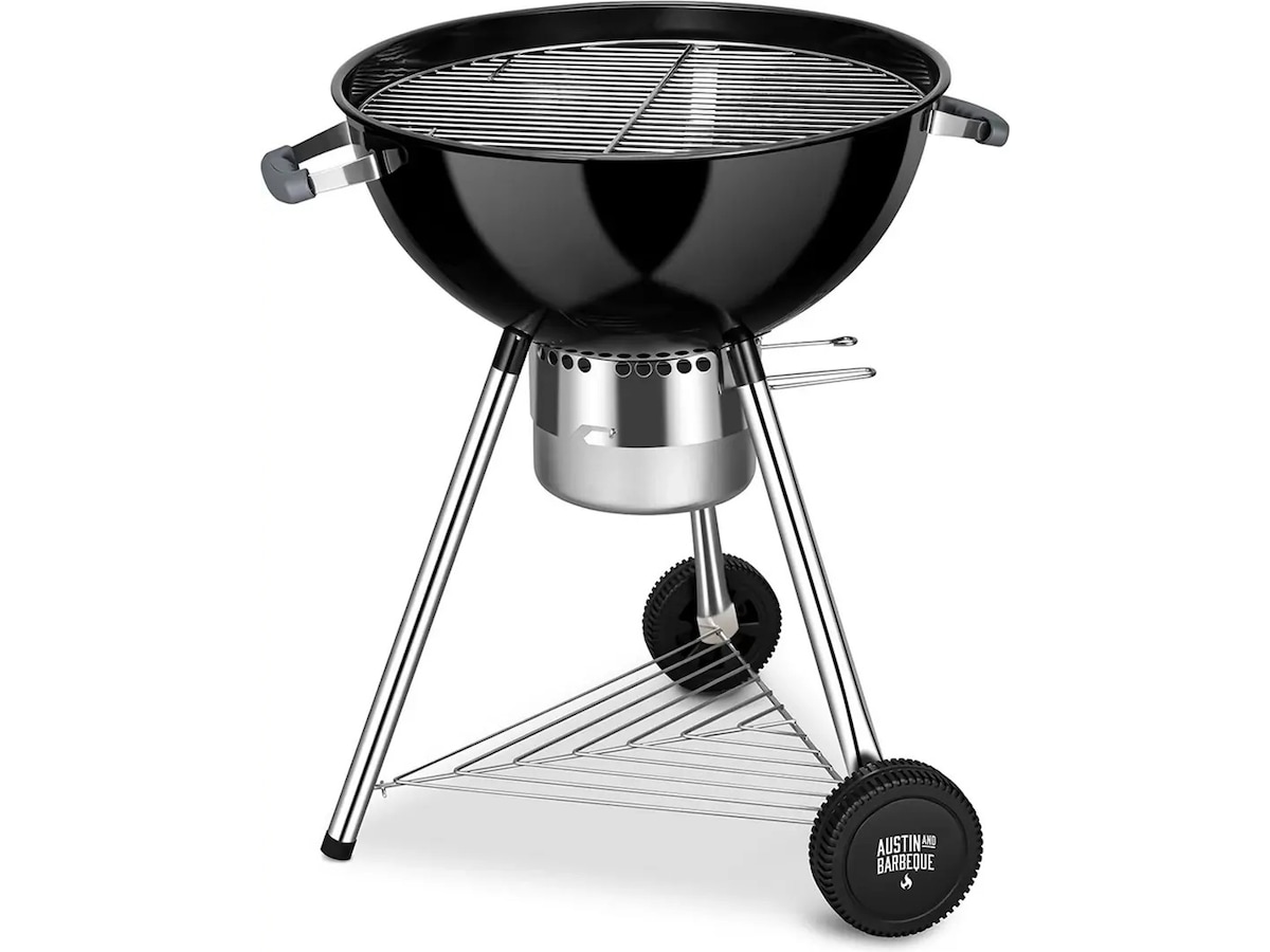 Austin and Barbeque Stor kulgrill med termometer Udendørsgrill