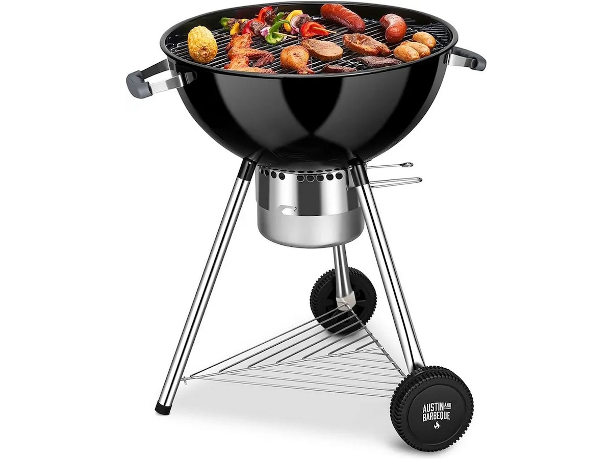 Austin and Barbeque Stor kulgrill med termometer Udendørsgrill