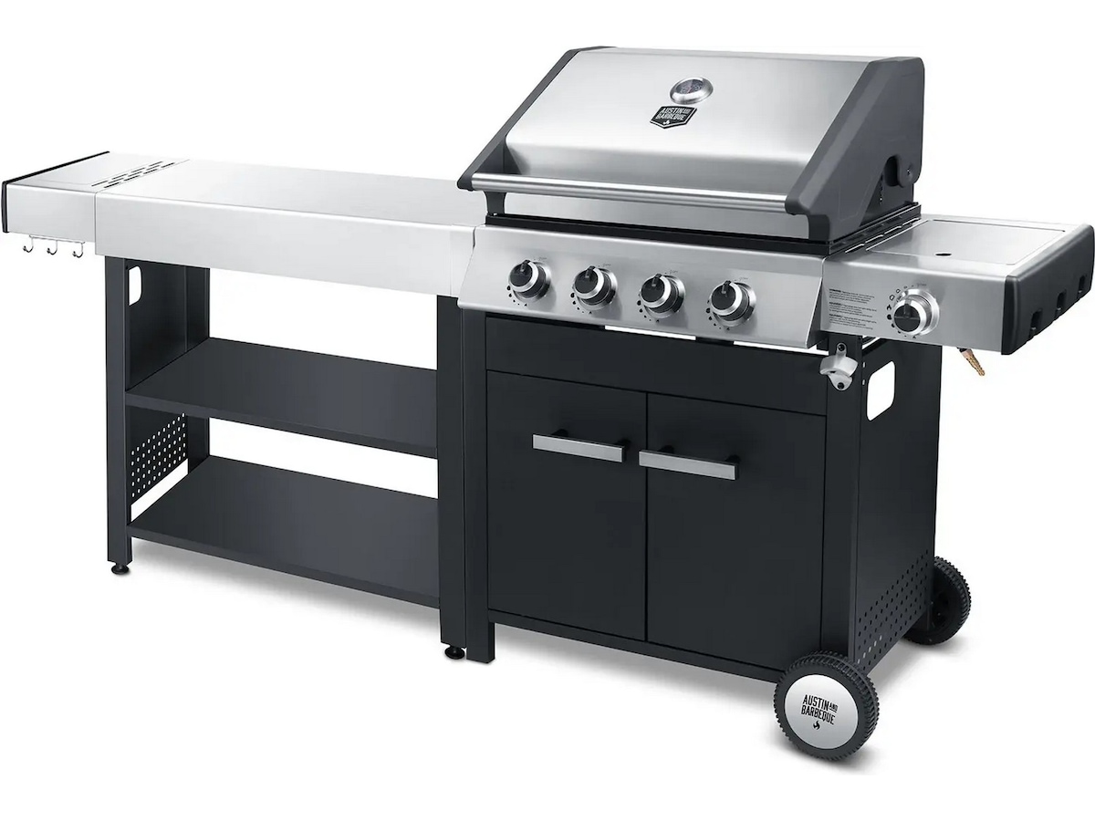 Austin and Barbeque Sidebord til udekøkken Udendørsgrill – vogne