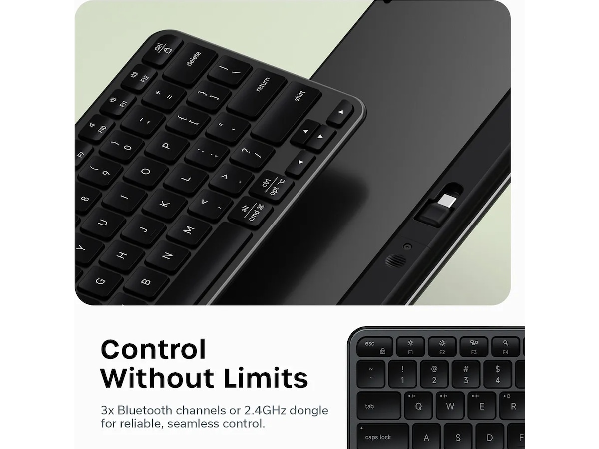 Satechi EX1 Slim trådløst tastatur nordisk layout Keyboards