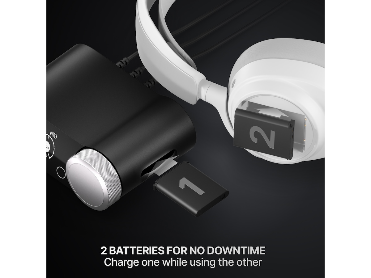 SteelSeries Arctis Nova Pro Omni trådløst gaming-headset (hvidt) Gamingheadset