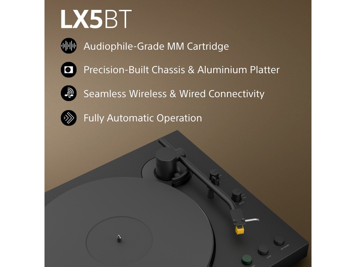 Sony PS-LX5BT trådløs pladespiller med Bluetooth Pladespiller