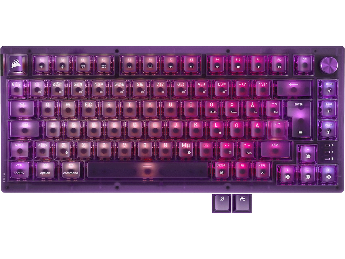 CORSAIR K65 PLUS WIRELESS Gaming Tastatur (Atomic Purple) Keyboards