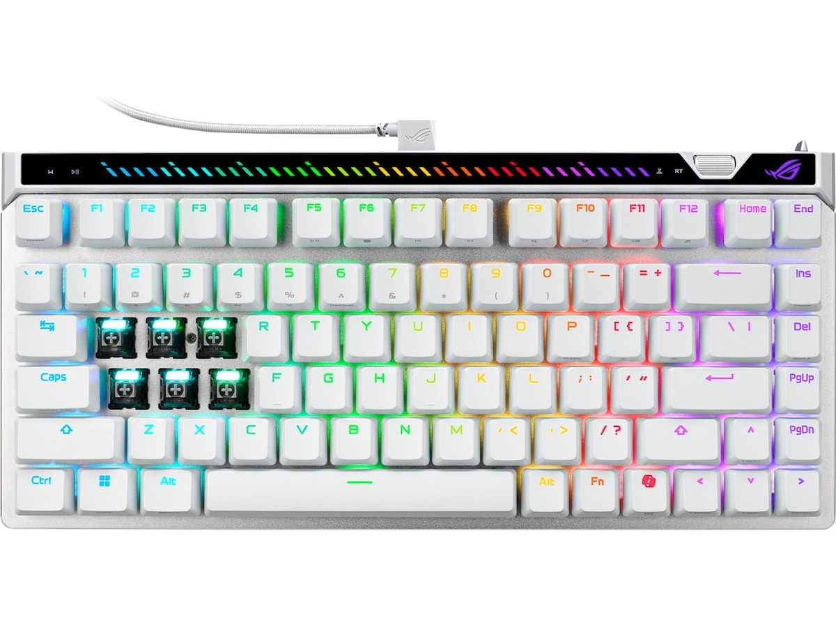 Asus ROG Falchion Ace 75 HE Gamingtastatur (hvid) Gamingkeyboard
