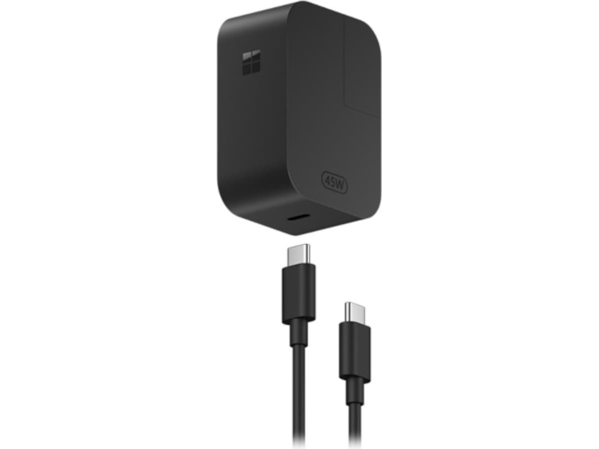 Microsoft Surface 45W USB-C-oplader (sort) PC - Bærbar / laptop