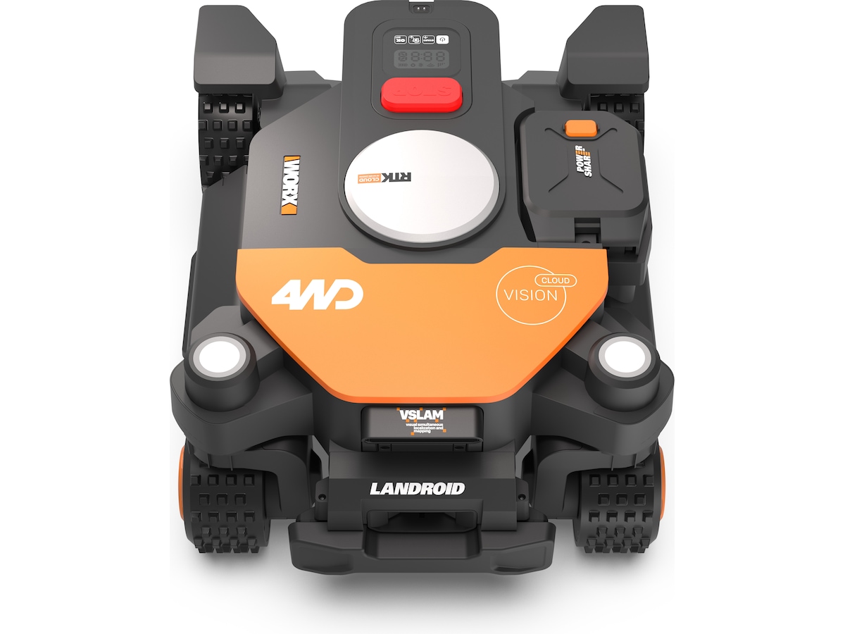 WORX WR342E Landroid Vision Cloud AWD + garasje Robotplæneklippere