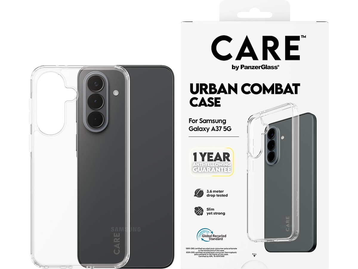 PanzerGlass CARE Galaxy A37 Urban Combat cover (gennemsigtig) Mobilcover