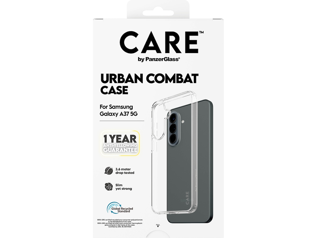 PanzerGlass CARE Galaxy A37 Urban Combat cover (gennemsigtig) Mobilcover