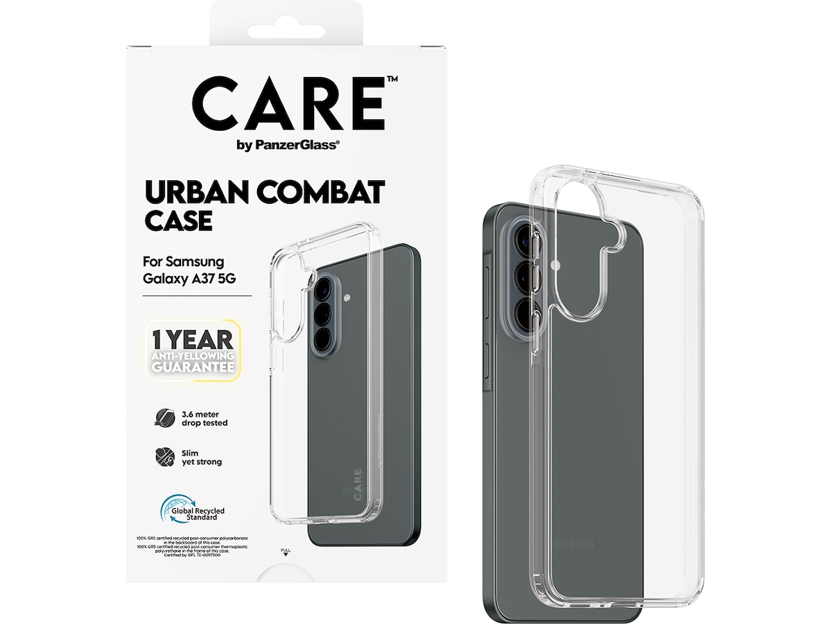 PanzerGlass CARE Galaxy A37 Urban Combat cover (gennemsigtig) Mobilcover