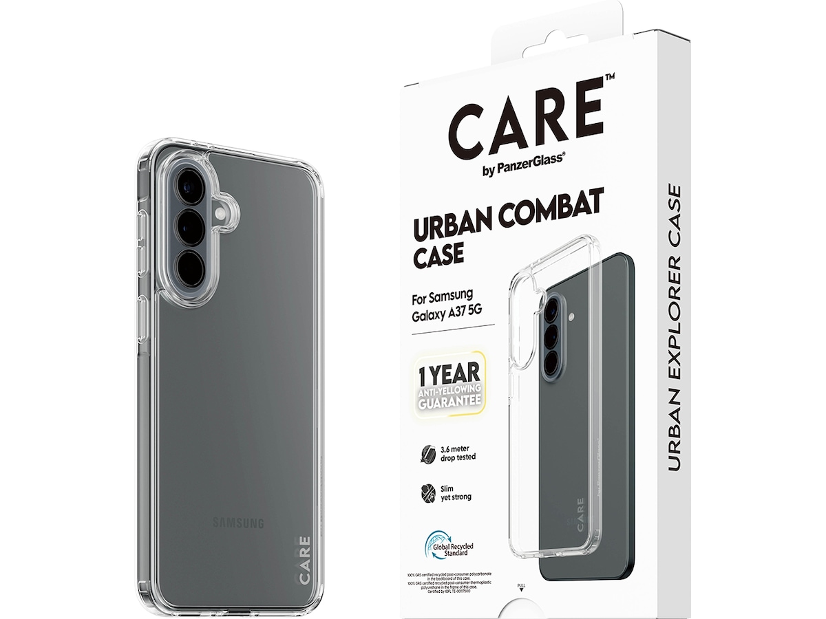 PanzerGlass CARE Galaxy A37 Urban Combat cover (gennemsigtig) Mobilcover