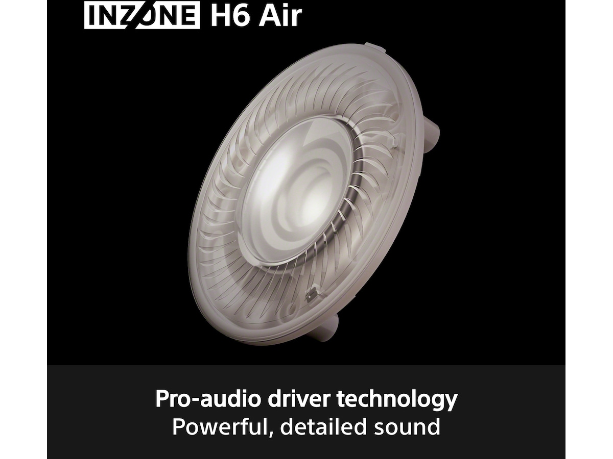 Sony INZONE H6 Air gaming-headset med åben bagside (sort) Gamingheadset