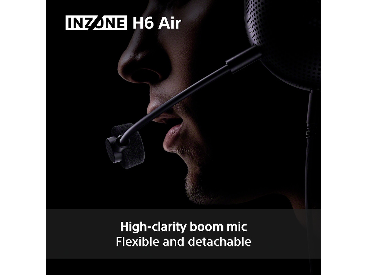 Sony INZONE H6 Air gaming-headset med åben bagside (sort) Gamingheadset