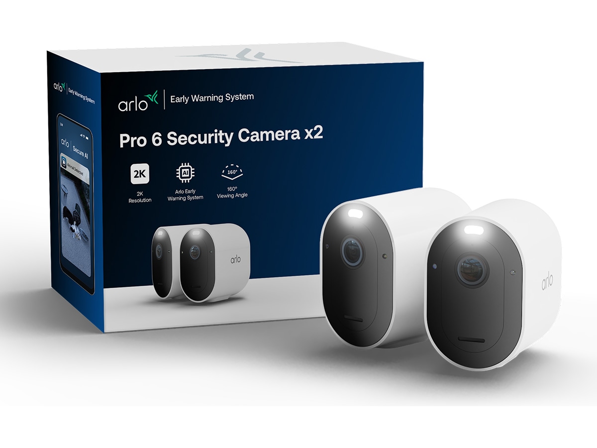 Arlo Pro 6 2K overvågningskamera 2-pack Overvågningskameraer